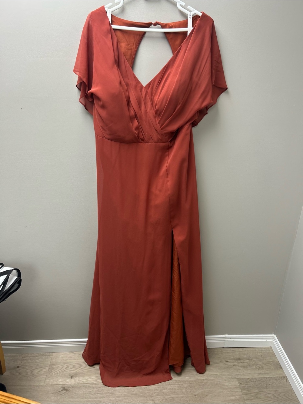 Azazie Lani Women’s Bridesmaid Dress-Rust Colour